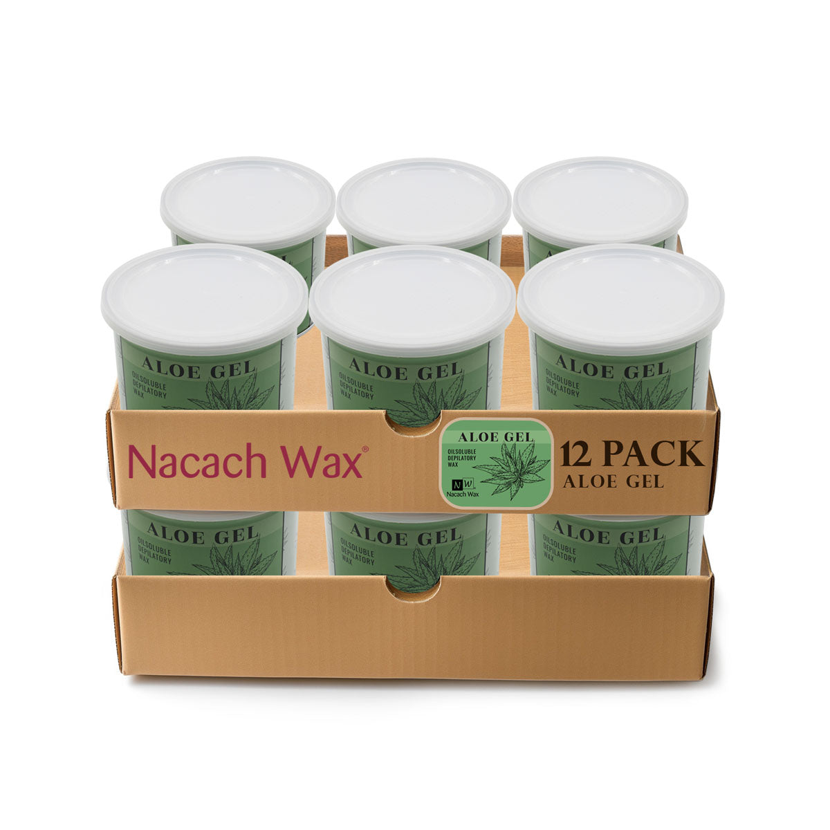 12 Cans of Hypoallergenic Aloe Gel Soft Wax