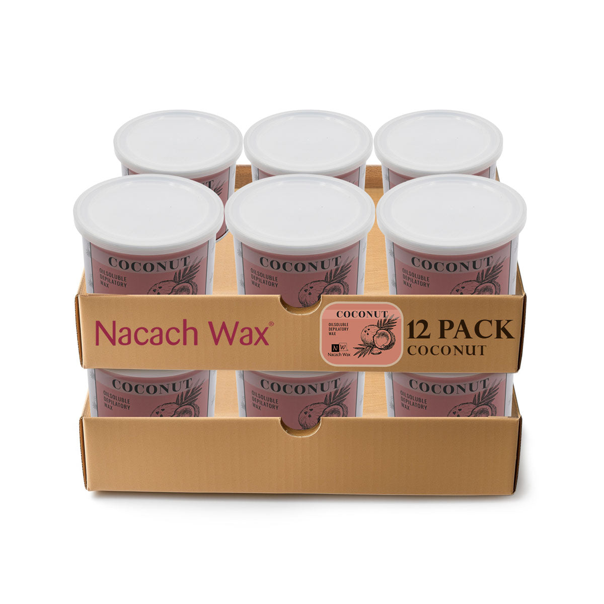 12-Pack Hypoallergenic Coconut Soft Wax