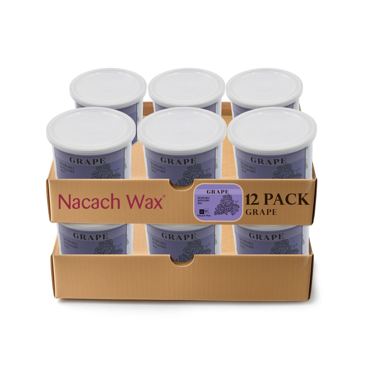 12-Pack Hypoallergenic Grape Soft Wax