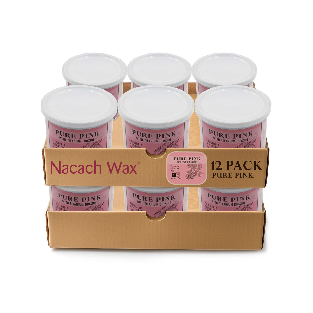 12-Pack Pure Pink Hypoallergenic Soft Wax