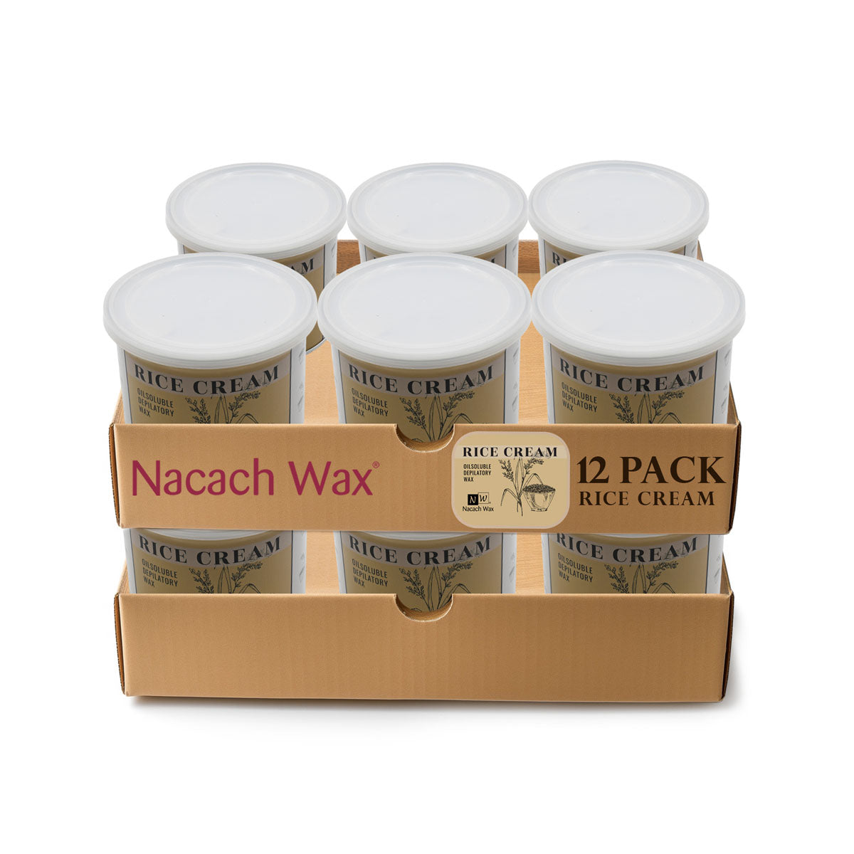 12-Pack Rice Cream Hypoallergenic Soft Wax