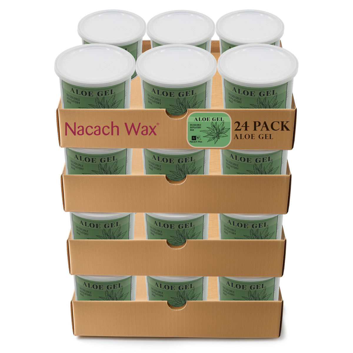 24 Cans of Hypoallergenic Aloe Gel Soft Wax