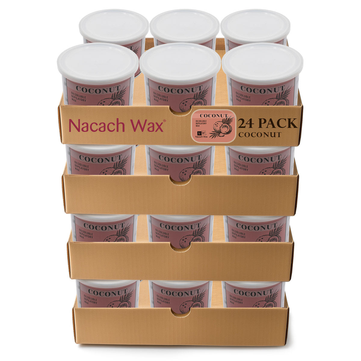 24-Pack Hypoallergenic Coconut Soft Wax