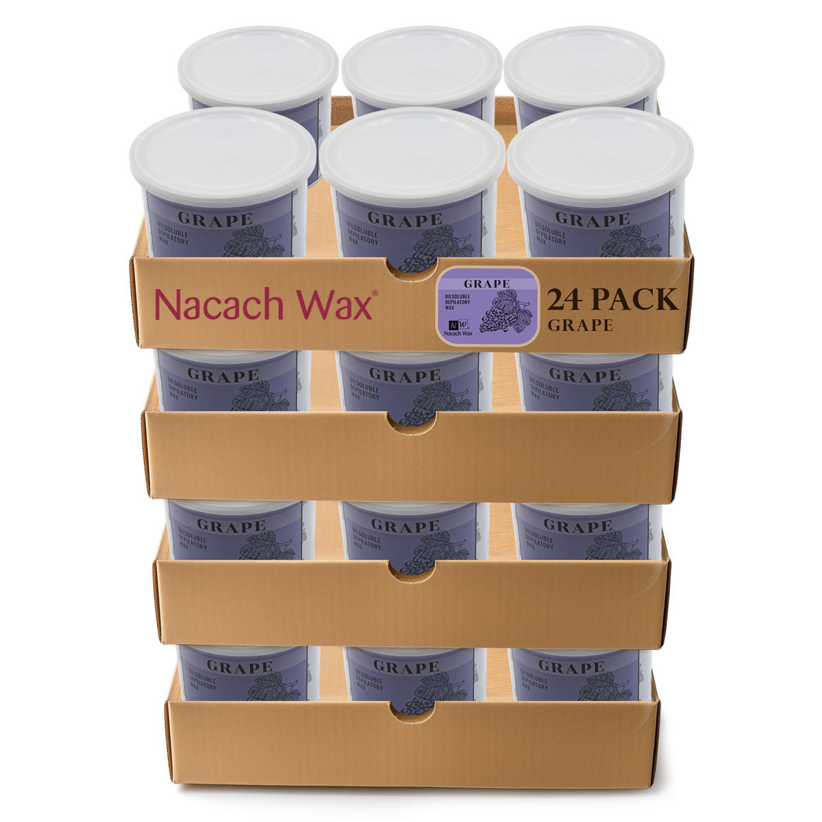24-Pack Hypoallergenic Grape Soft Wax