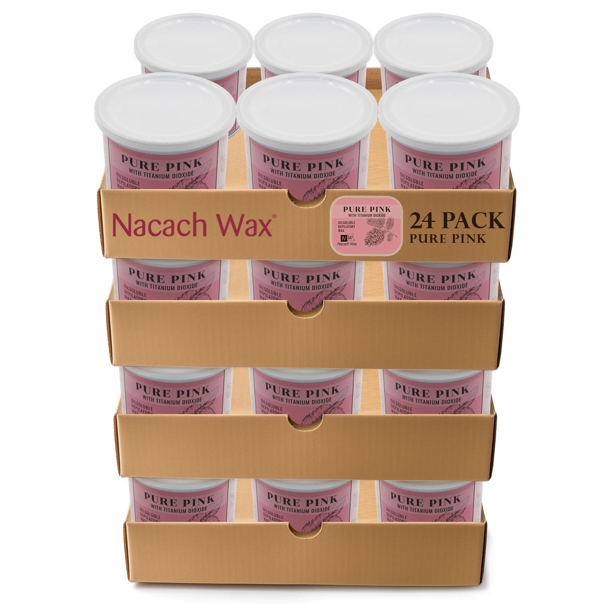 24-Pack Pure Pink Hypoallergenic Soft Wax