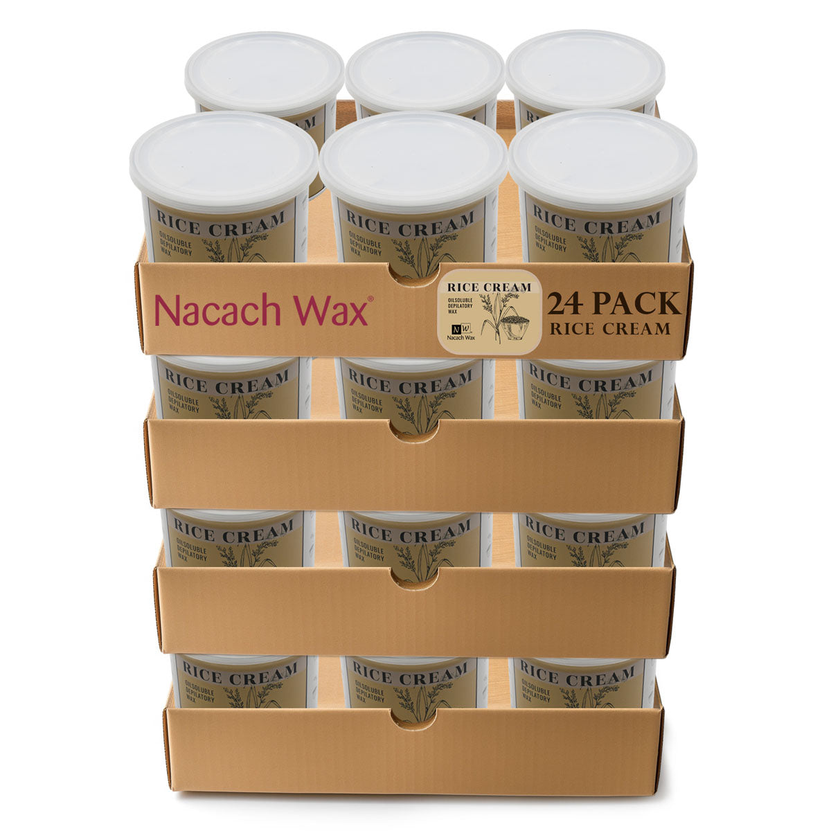 24-Pack Rice Cream Hypoallergenic Soft Wax