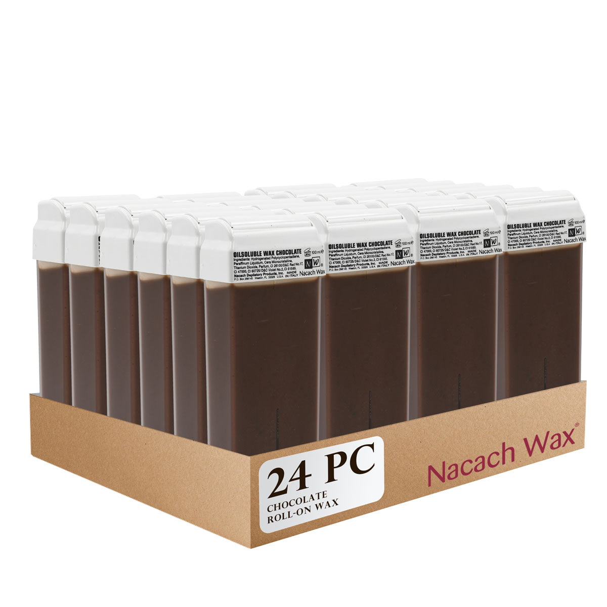 24 CT Chocolate Roll-On Wax Cartridges