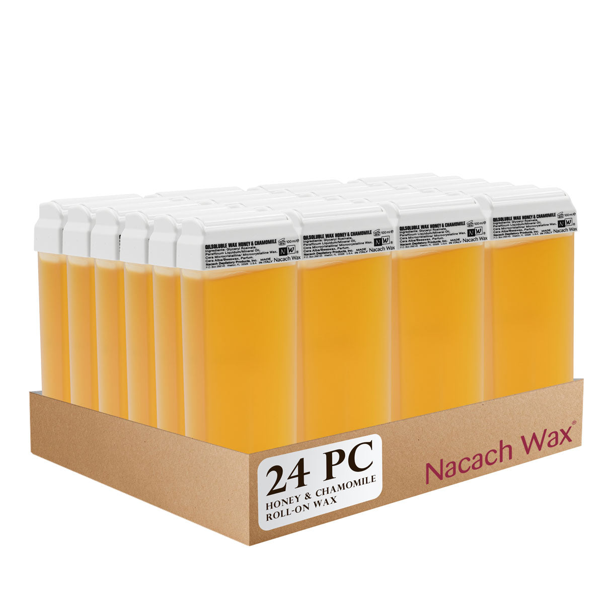 24PC Honey and Chamomile Roll-On Wax