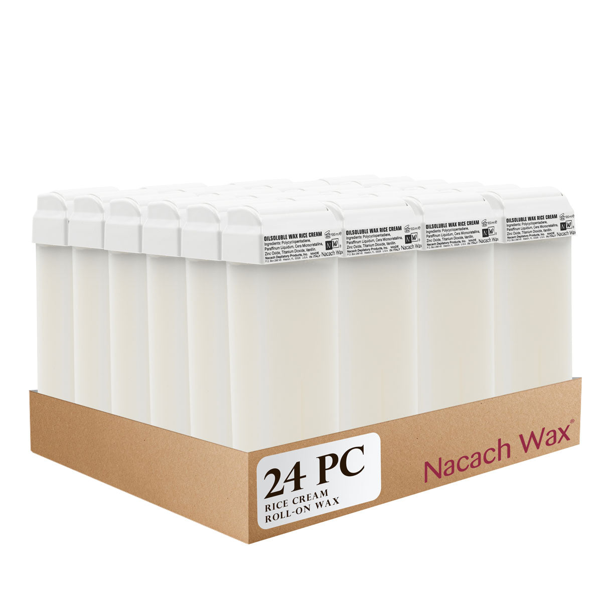 25-Pack Rice Cream Roll-On Wax