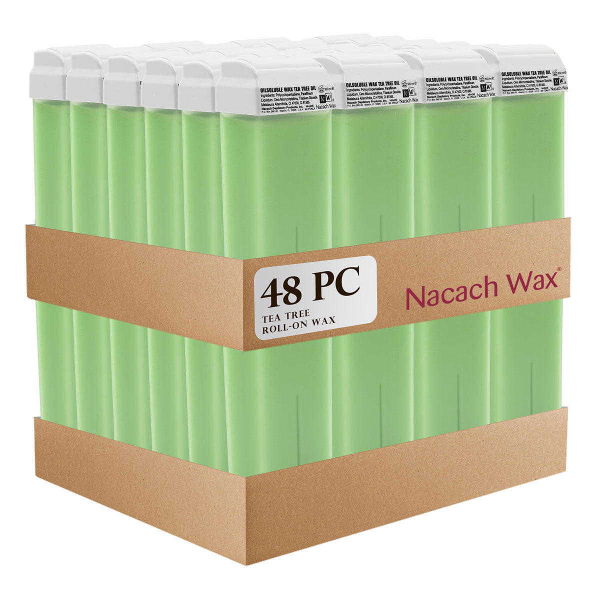 48PC Tea Tree Oil Roll-On Wax Cartridges