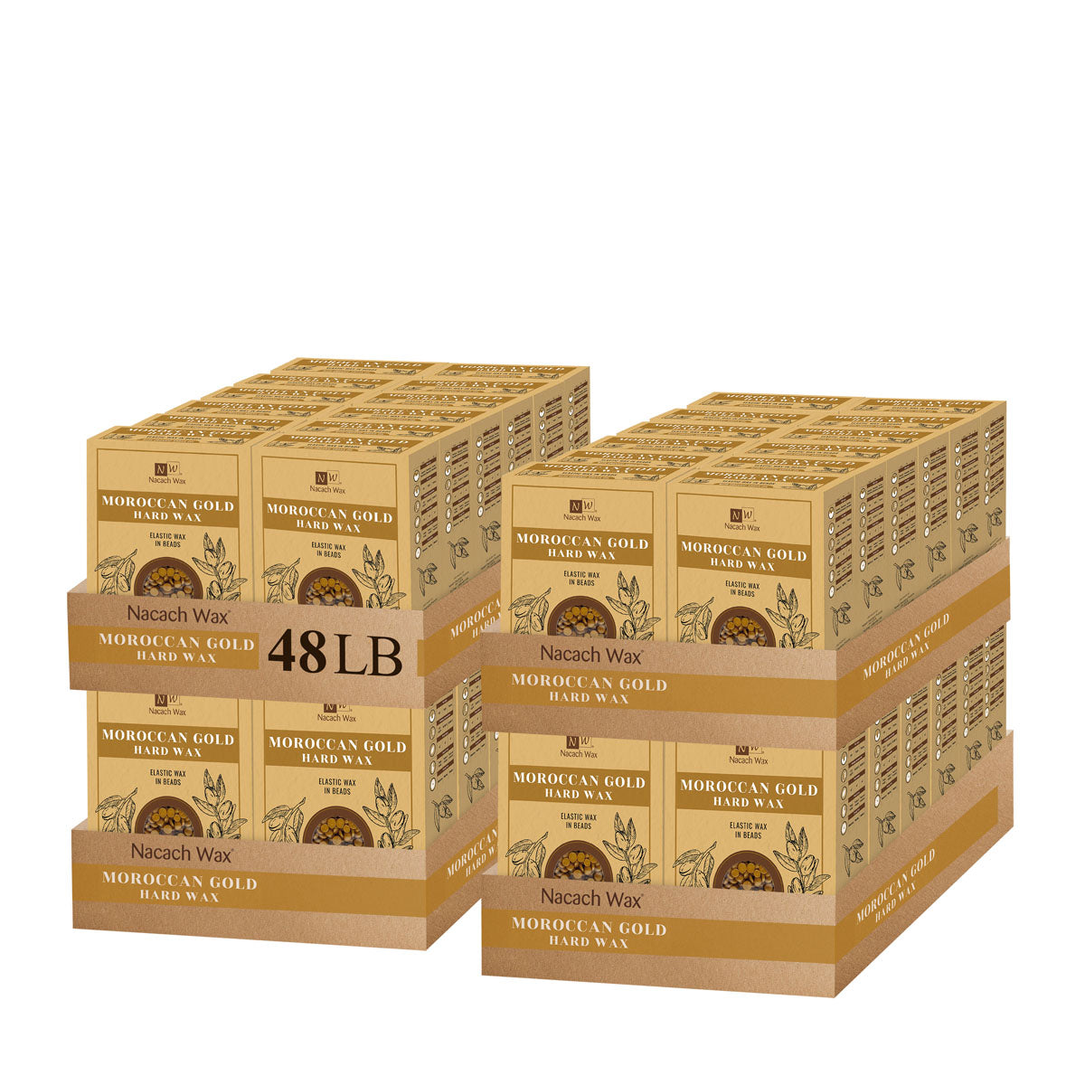 Moroccan Gold Hard Wax with Argan Oil 1 lb. / 16 oz. / 454 g.