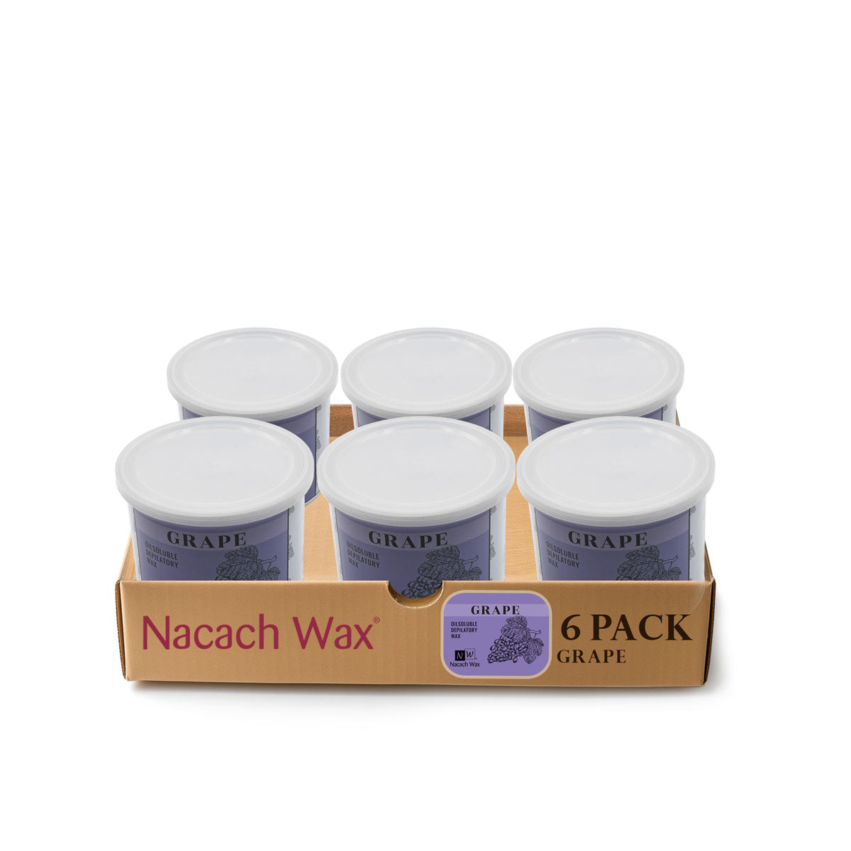 6-Pack Hypoallergenic Grape Soft Wax