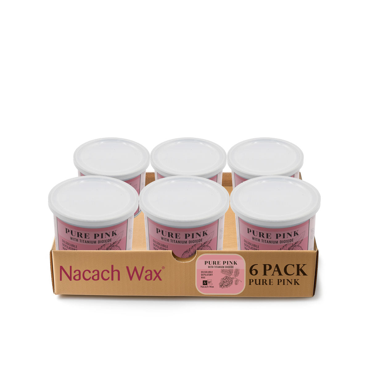 6-Pack Pure Pink Hypoallergenic Soft Wax