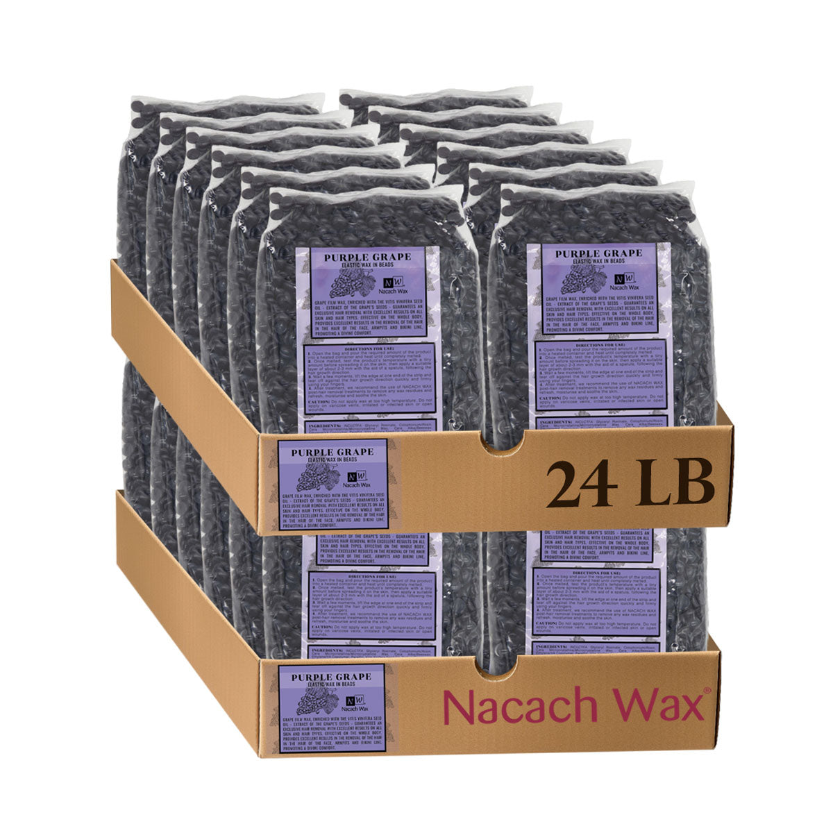 Purple Grape Hard Wax Beads 1 lb. / 16 oz. / 454 g.