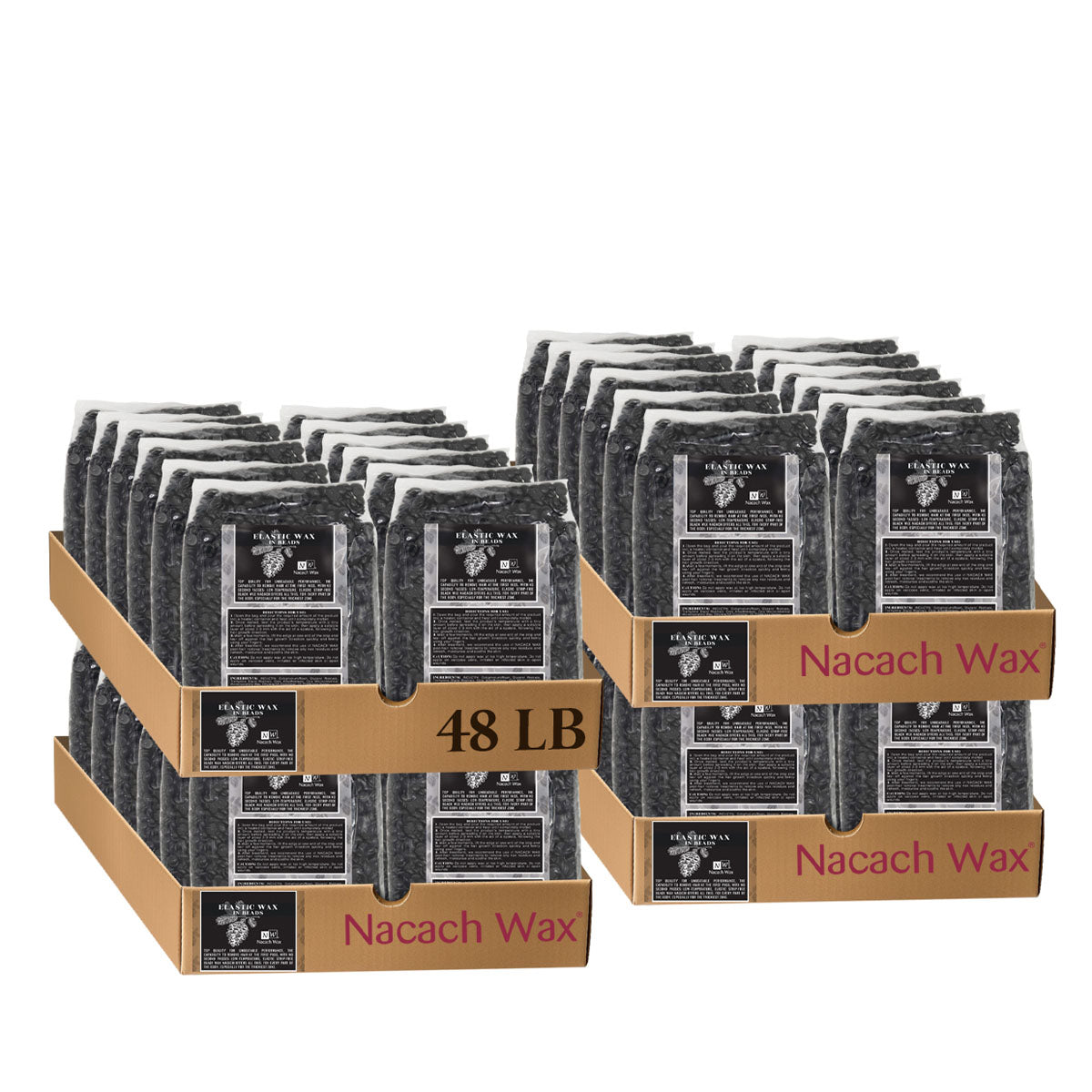 Stone Black Hard Wax Beads  1 lb. / 16 oz. / 454 g.