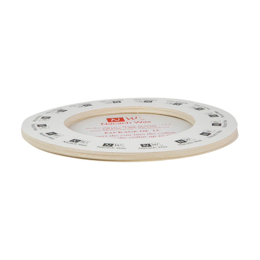 Branded Wax Can Collars