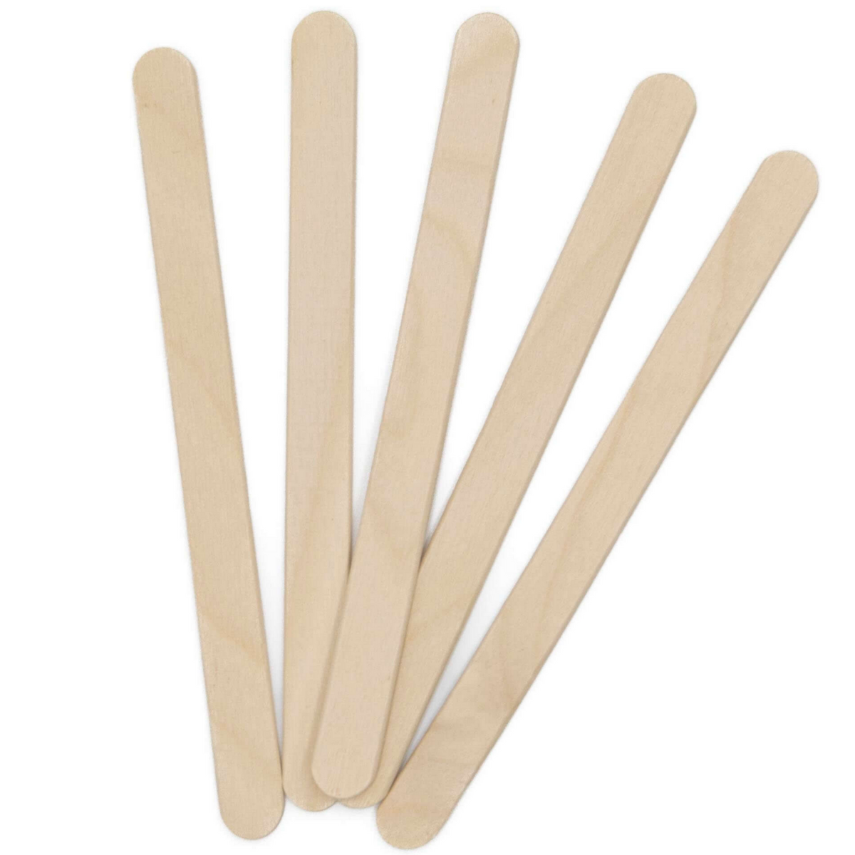 2 x 100/pk Dukal Small Wax Spatulas Waxing Sticks Wood Applicators 4-1/2 x  3/8