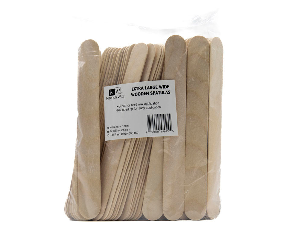Extra Large Wide Wooden Spatulas For Hard Wax