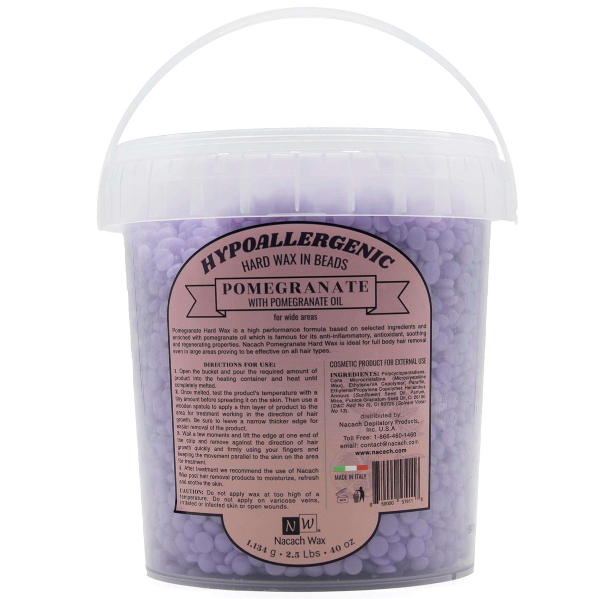Pomegranate Hypoallergenic Hard Wax