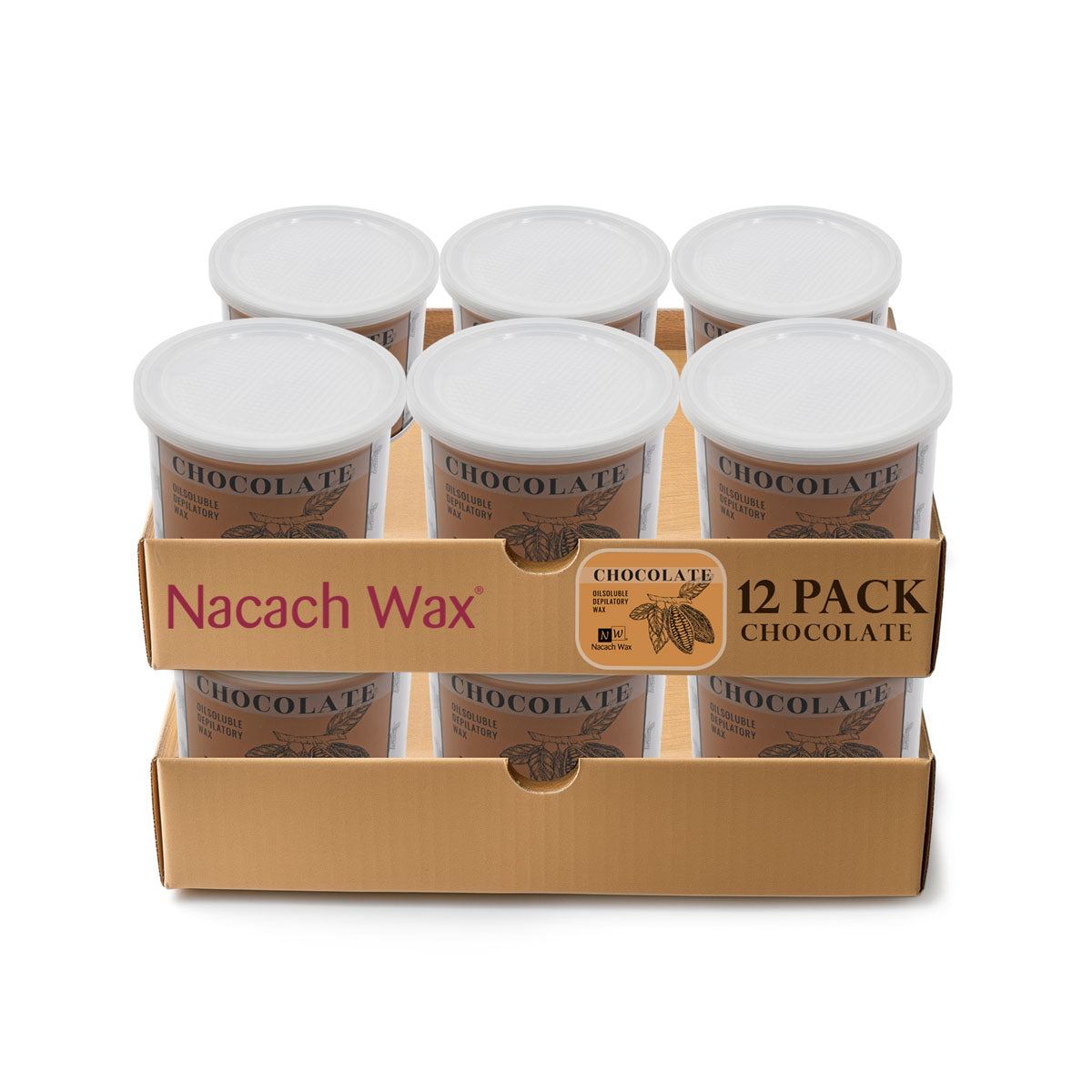 12-Pack Hypoallergenic Chocolate Soft Wax