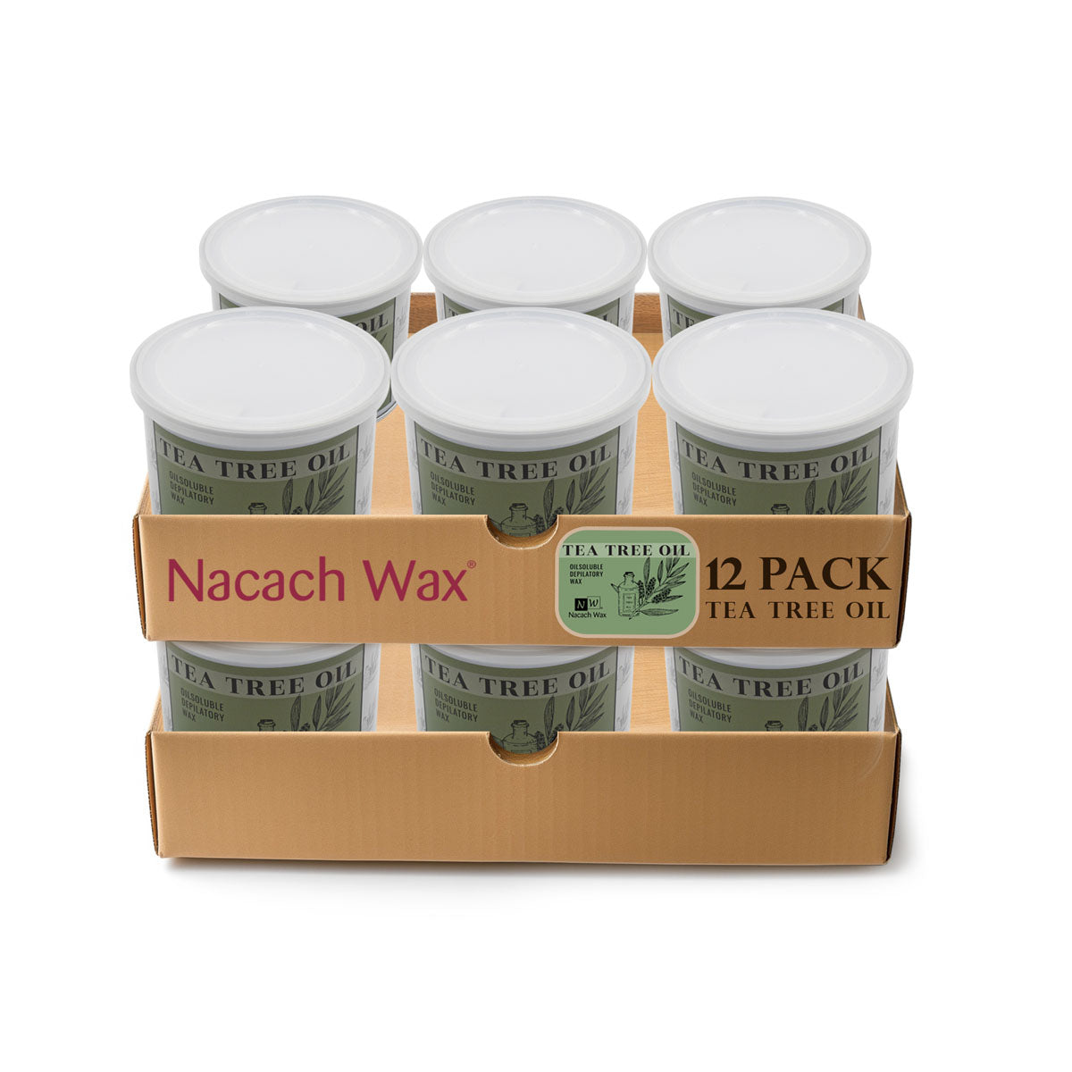 12-Pack Tea Tree Oil Hypoallergenic  Soft Wax