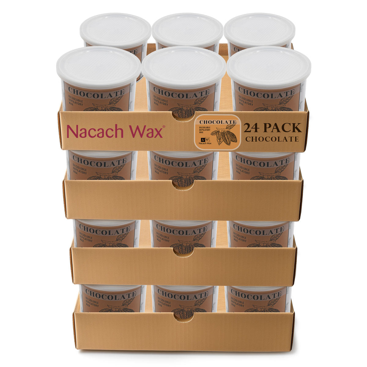 24-Pack Hypoallergenic Chocolate Soft Wax