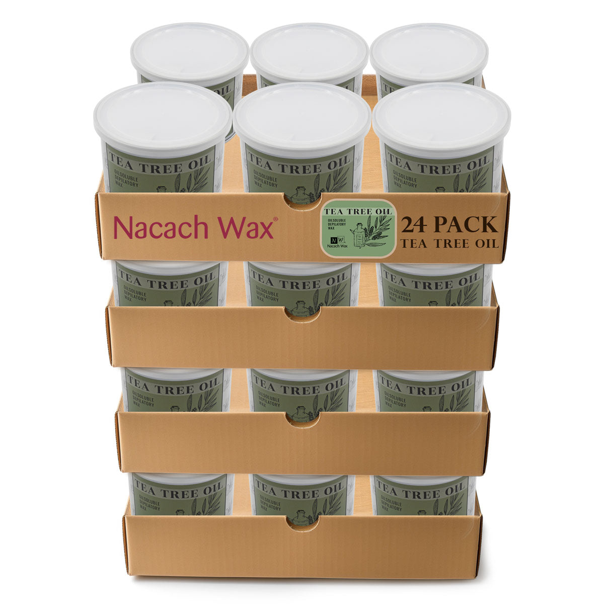24-Pack Tea Tree Oil Hypoallergenic  Soft Wax