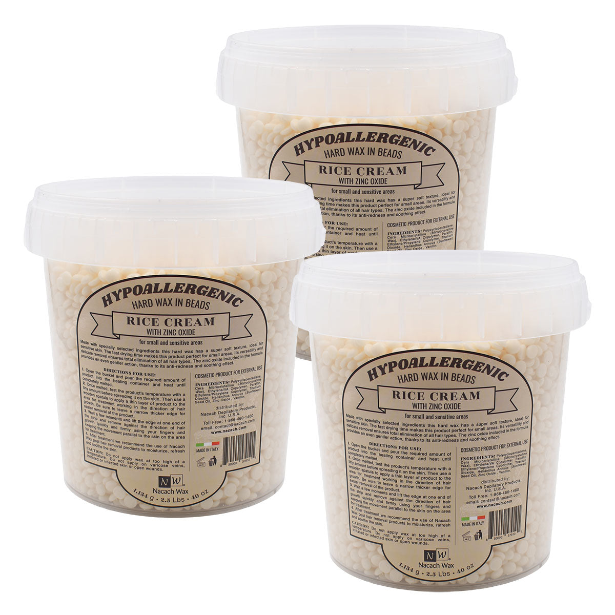 Rice Cream Hypoallergenic Hard Wax