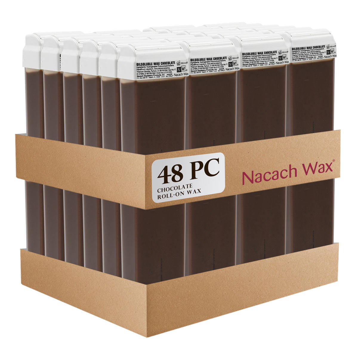 48-Pack Chocolate Roll-On Wax