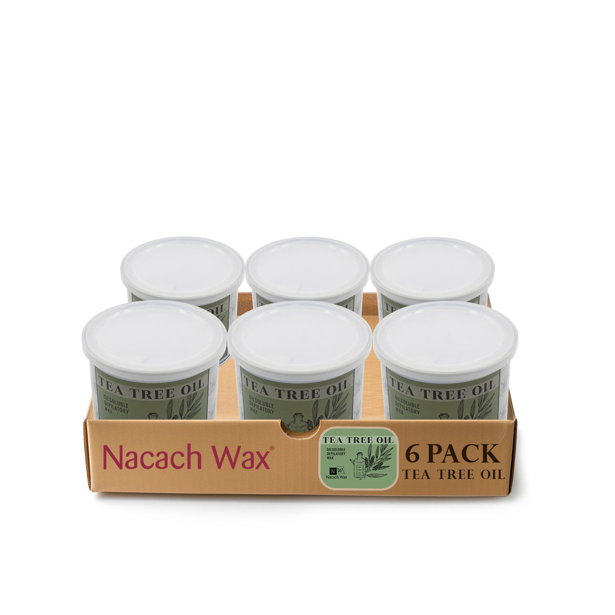 6-Pack Tea Tree Oil Hypoallergenic  Soft Wax