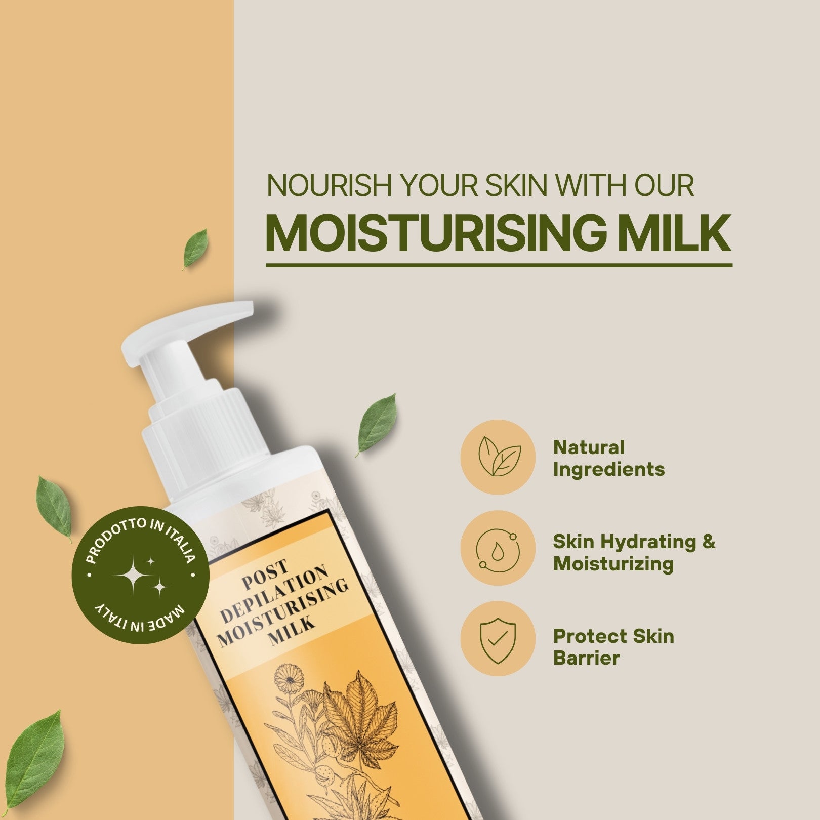 Post Depilation Cruelty Free Moisturizing Milk | Nacach Wax