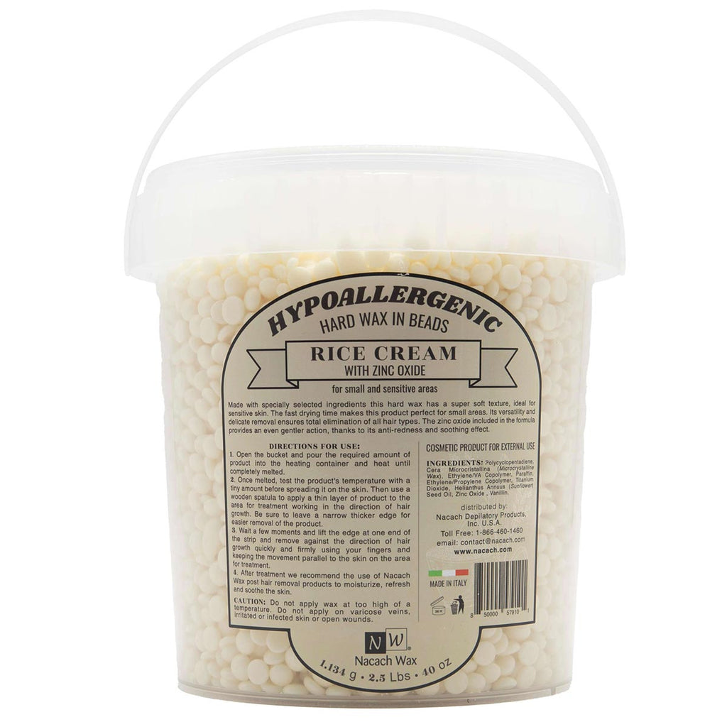 Rice Cream Hypoallergenic Hard Wax Beads (Bulk)